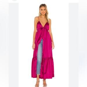 NWT Lovers + Friends Dawson Maxi Top in Magenta Pink Small